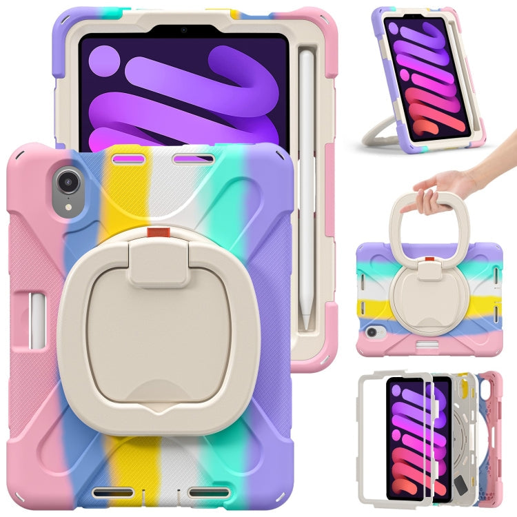 Tablet Case – Silicone (iPad mini 6) #2 For iPad mini 6 mini 2024 Colorful Pink
