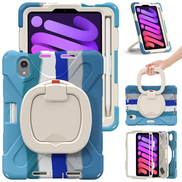 Tablet Case – Silicone (iPad mini 6) #2 For iPad mini 6 mini 2024 Colorful Blue