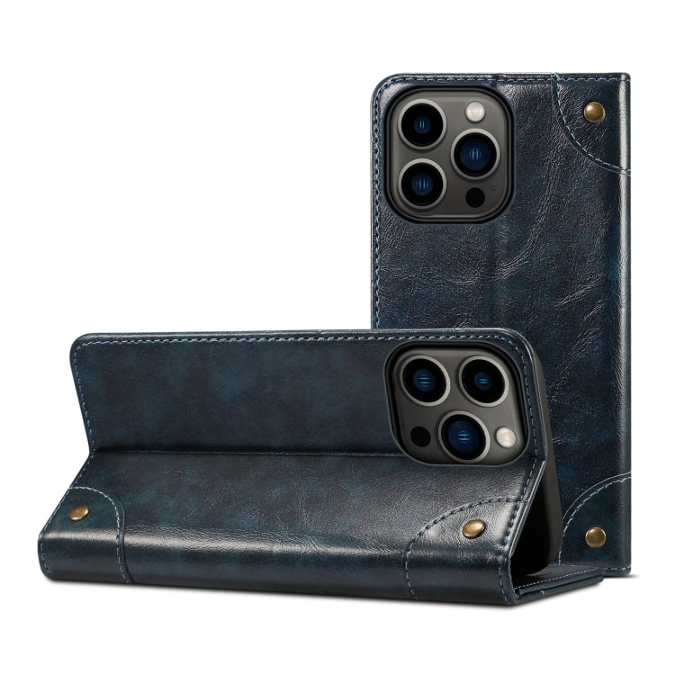 Case – Leather (iPhone 13 mini) #18 For iPhone 13 Pro Max Blue