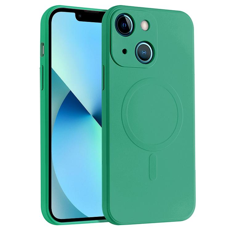 Case – Shockproof, Silicone, Magnetic (iPhone 13 mini) #2 For iPhone 13 Dark Green