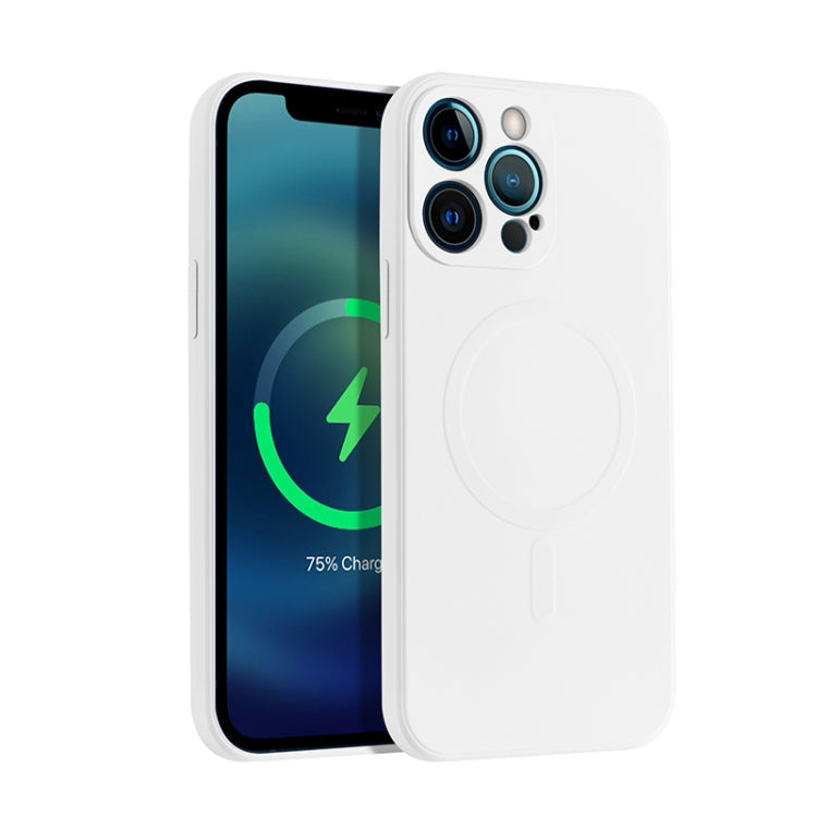 Case – Shockproof, Silicone, Magnetic (iPhone 13 mini) #2 For iPhone 13 Pro White