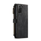 CaseMe-C30 PU + TPU Multifunctional Horizontal Flip Leather Case with Holder & Card Slot & Wallet & Zipper Pocket, For Samsung Galaxy S21+ 5G, For Samsung Galaxy S21 Ultra 5G, For Samsung Galaxy S21 FE