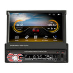 9601C HD 7 inch Universal Car Manually Retractable Screen MP5 Player with Carplay, Support FM & Bluetooth & TF Card, 9601C – Card Slot, Bluetooth, TPU 9601C