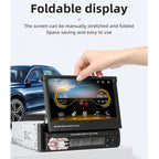 9601C HD 7 inch Universal Car Manually Retractable Screen MP5 Player with Carplay, Support FM & Bluetooth & TF Card, 9601C – Card Slot, Bluetooth, TPU