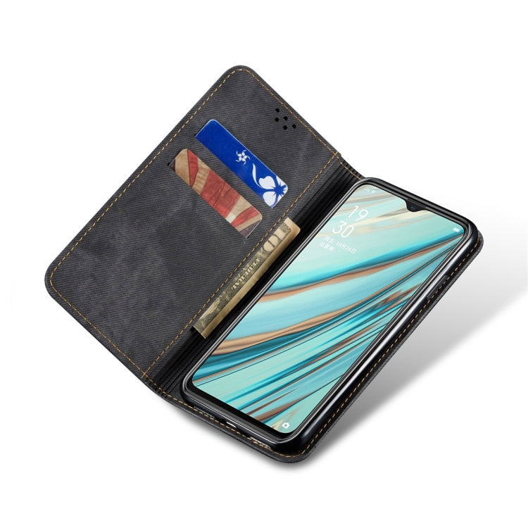 Denim Texture Casual Style Horizontal Flip Leather Case with Holder & Card Slots & Wallet – Card Slot, Flip, Leather, For OPPO A9 / F11, For OPPO Reno 2, For Huawei Mate 30, For Huawei P30 Pro, For Huawei P30, For Huawei P Smart Z / Y9 Prime
