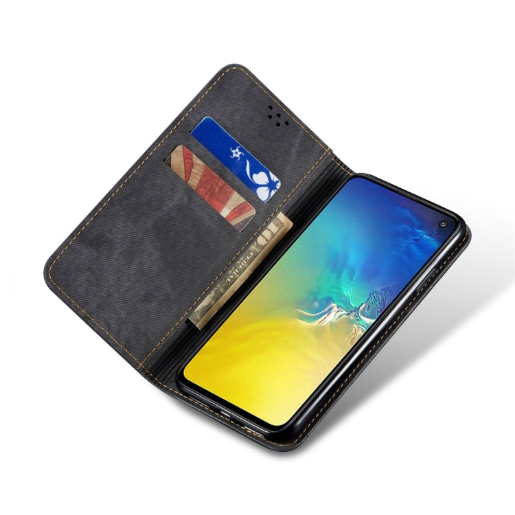 Denim Texture Casual Style Horizontal Flip Leather Case with Holder & Card Slots & Wallet, For Galaxy S10e, For Galaxy S10+, For Xiaomi Redmi Note 8 Pro, For Xiaomi Redmi Note 8, For Xiaomi Mi 9 Pro, For OnePlus 7T