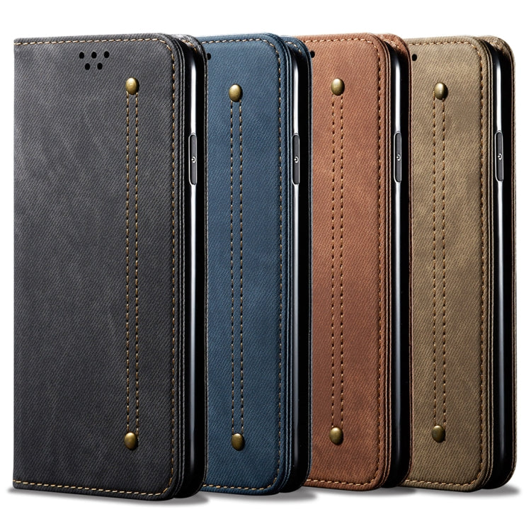 Denim Texture Casual Style Horizontal Flip Leather Case with Holder & Card Slots & Wallet, For Galaxy S10e, For Galaxy S10+, For Xiaomi Redmi Note 8 Pro, For Xiaomi Redmi Note 8, For Xiaomi Mi 9 Pro, For OnePlus 7T