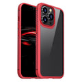 MG Series Carbon Fiber TPU + Clear PC Four-corner Airbag Shockproof Case, For iPhone 13 Pro, For iPhone 13 Pro Max For iPhone 13 Pro Red