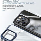 MG Series Carbon Fiber TPU + Clear PC Four-corner Airbag Shockproof Case, For iPhone 13 Pro, For iPhone 13 Pro Max