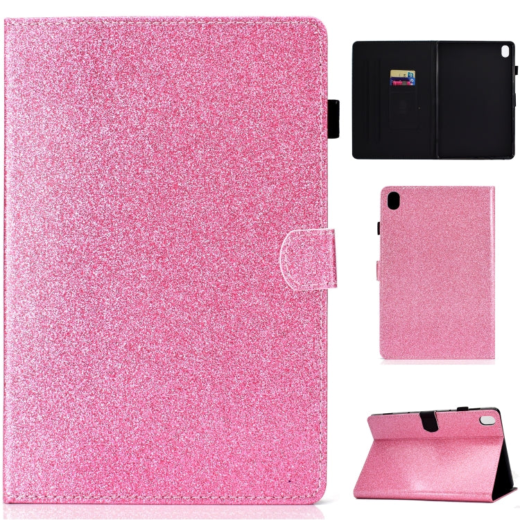 Varnish Glitter Powder Horizontal Flip Leather Case with Holder & Card Slot – Card Slot, Flip, Leather, For Huawei MediaPad M6 8.4, For Huawei MediaPad M6 10.8, For Huawei MediaPad T3 7.0, For Huawei MediaPad T3 10.0