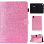 Varnish Glitter Powder Horizontal Flip Leather Case with Holder & Card Slot – Card Slot, Flip, Leather, For Huawei MediaPad M6 8.4, For Huawei MediaPad M6 10.8, For Huawei MediaPad T3 7.0, For Huawei MediaPad T3 10.0