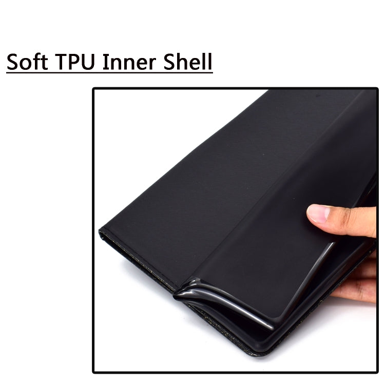Varnish Glitter Powder Horizontal Flip Leather Case with Holder & Card Slot – Card Slot, Flip, Leather, For Huawei MediaPad M6 8.4, For Huawei MediaPad M6 10.8, For Huawei MediaPad T3 7.0, For Huawei MediaPad T3 10.0