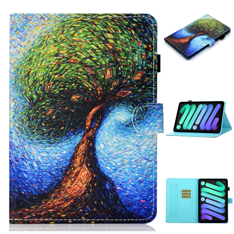 Case – Leather (iPad mini 2024) #8 For iPad mini 2024 mini 6 Abstract Tree