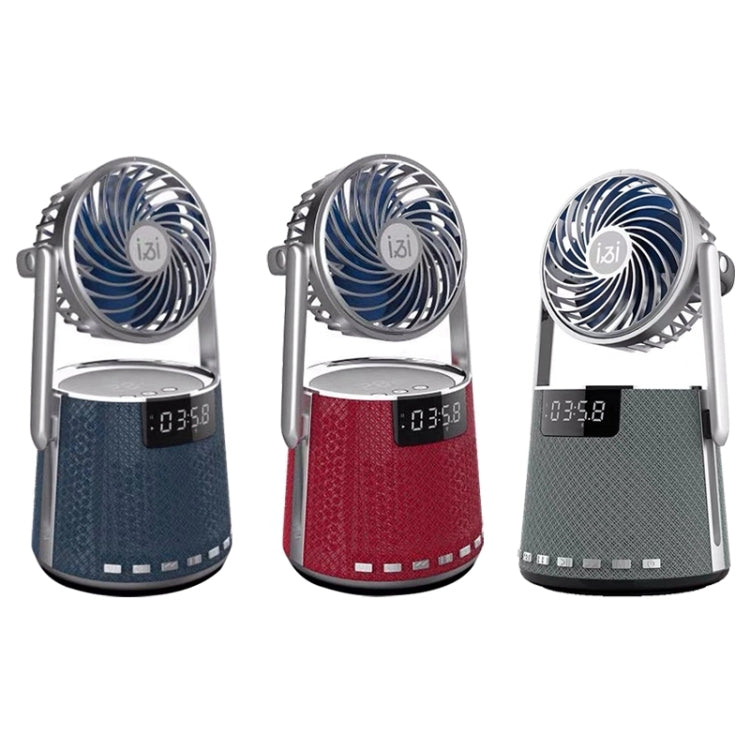 SOAIY K8 Wireless Bluetooth Dual Alarm Clock Speaker with Small Fan – Bluetooth