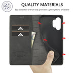 LC.IMEEKE Strong Magnetism Ultra-thin Horizontal Flip Matte TPU + PU Leather Case with Holder & Card Slots & Wallet, For Samsung Galaxy A32 5G