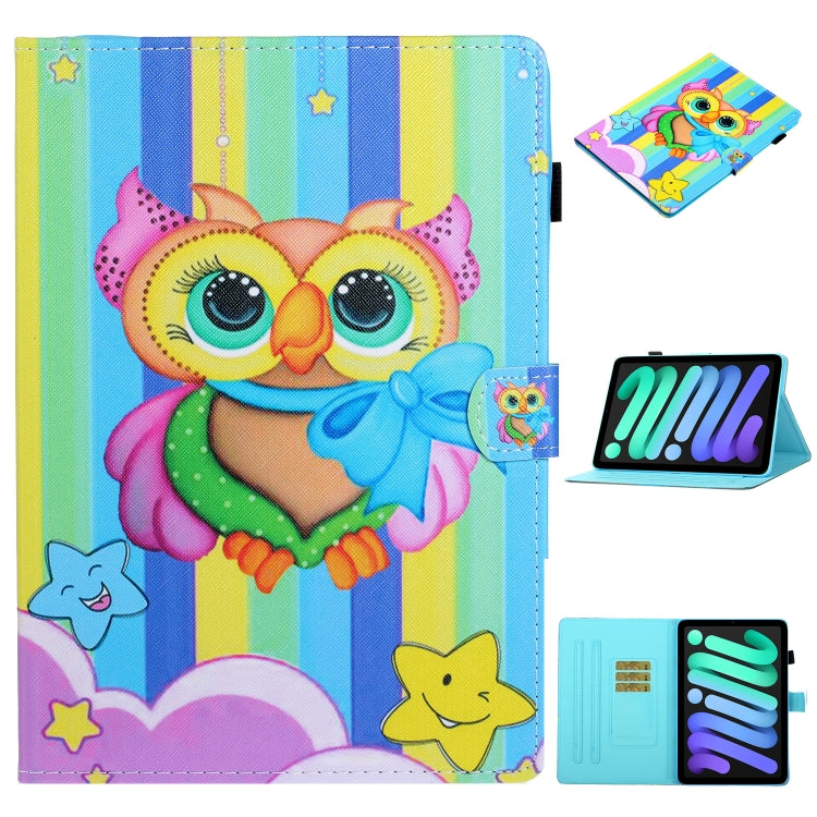 Case – Leather (iPad mini 2024) #5 For iPad mini 2024 mini 6 Rainbow Owl