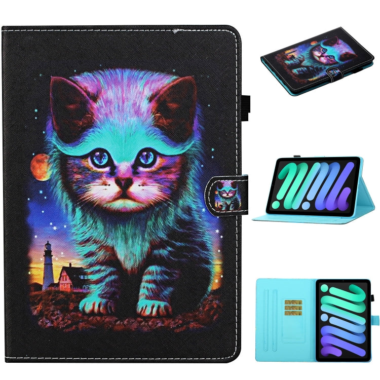 Case – Leather (iPad mini 2024) #7 For iPad mini 2024 mini 6 Night Cat