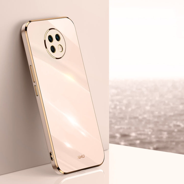 XINLI Straight Edge 6D Electroplate TPU Phone Case – TPU, For Samsung Galaxy S21+ 5G, For Honor X20, For Honor X20 SE, For Xiaomi Mi Mix 4 For Honor X20 Pink