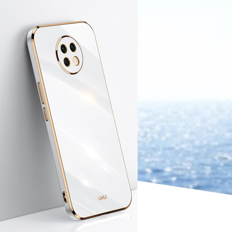 XINLI Straight Edge 6D Electroplate TPU Phone Case – TPU, For Samsung Galaxy S21+ 5G, For Honor X20, For Honor X20 SE, For Xiaomi Mi Mix 4 For Honor X20 White