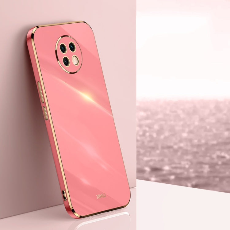 XINLI Straight Edge 6D Electroplate TPU Phone Case – TPU, For Samsung Galaxy S21+ 5G, For Honor X20, For Honor X20 SE, For Xiaomi Mi Mix 4 For Honor X20 Hawthorn Red