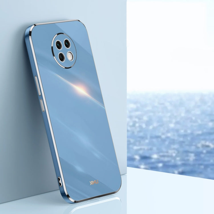 XINLI Straight Edge 6D Electroplate TPU Phone Case – TPU, For Samsung Galaxy S21+ 5G, For Honor X20, For Honor X20 SE, For Xiaomi Mi Mix 4 For Honor X20 Celestial Blue