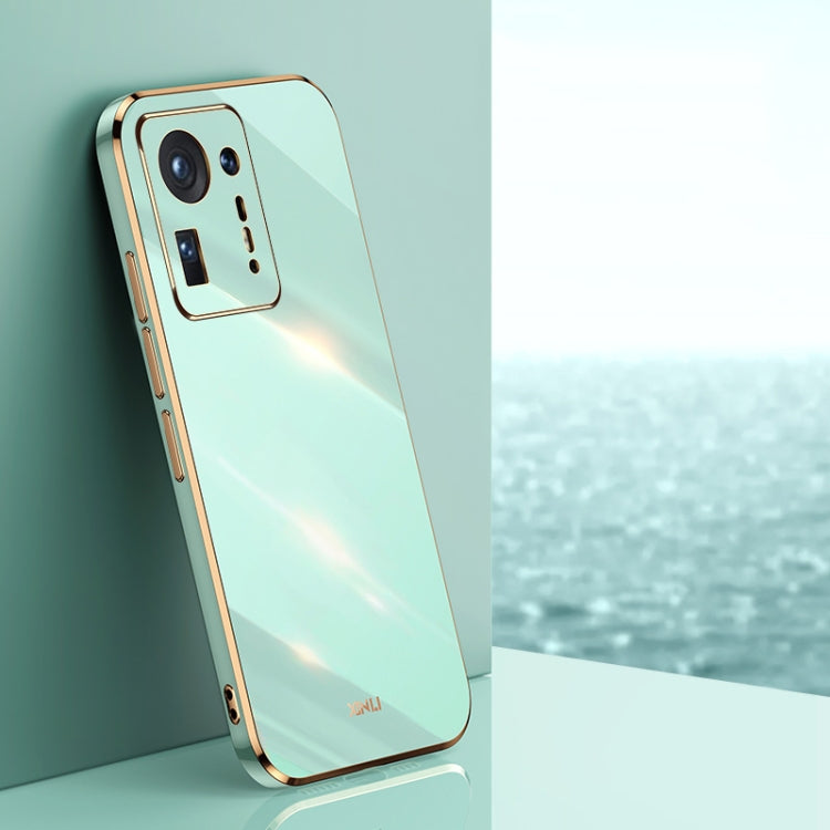 XINLI Straight Edge 6D Electroplate TPU Phone Case – TPU, For Samsung Galaxy S21+ 5G, For Honor X20, For Honor X20 SE, For Xiaomi Mi Mix 4 For Xiaomi Mi Mix 4 Mint Green