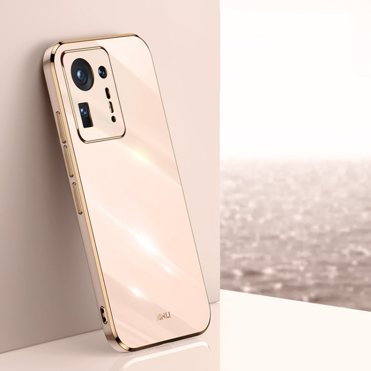 XINLI Straight Edge 6D Electroplate TPU Phone Case – TPU, For Samsung Galaxy S21+ 5G, For Honor X20, For Honor X20 SE, For Xiaomi Mi Mix 4 For Xiaomi Mi Mix 4 Pink