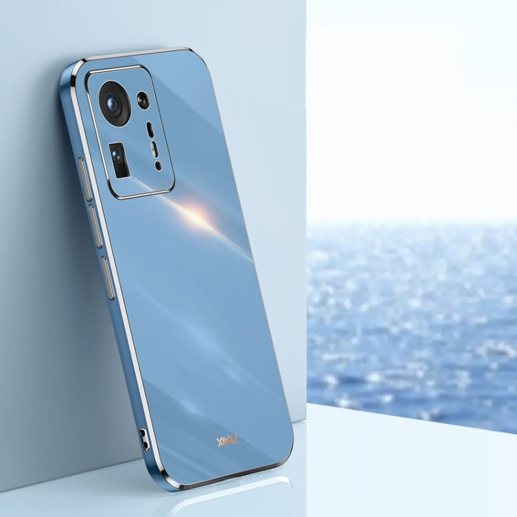 XINLI Straight Edge 6D Electroplate TPU Phone Case – TPU, For Samsung Galaxy S21+ 5G, For Honor X20, For Honor X20 SE, For Xiaomi Mi Mix 4 For Xiaomi Mi Mix 4 Celestial Blue
