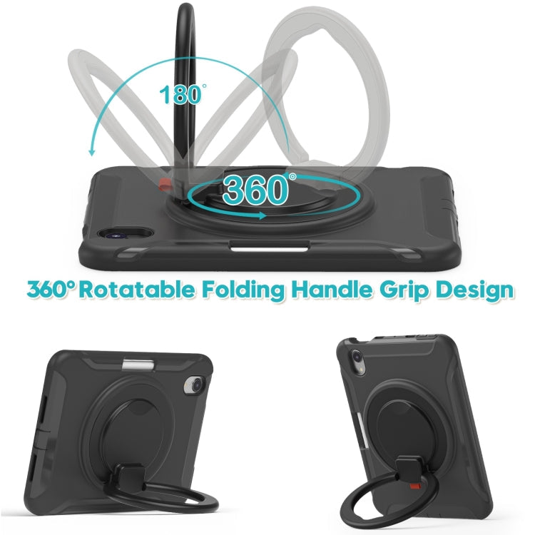 Heavy Duty TPU Hybrid PC Tablet Case with 360 Rotation Handle Grip...