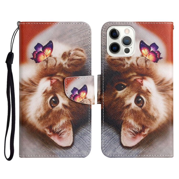Case – Leather (iPhone 13 Pro) #3 For iPhone 13 Pro Butterfly Cat