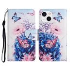 Case – Leather (iPhone 13) #10 For iPhone 13 Purple Butterfly