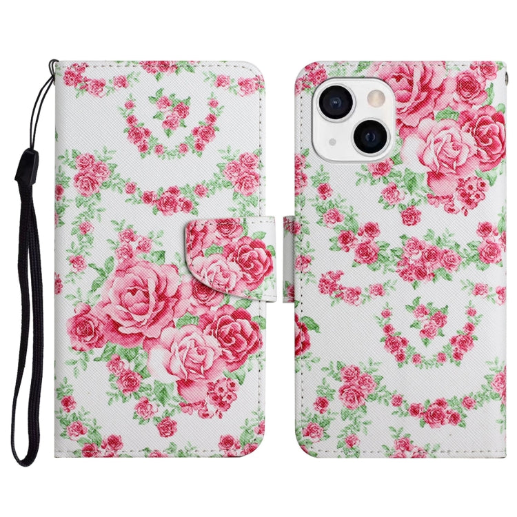 Case – Leather (iPhone 13) #10 For iPhone 13 Rose Flower
