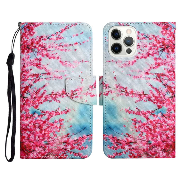 Case – Leather (iPhone 12 Pro Max) #8 For iPhone 12 Pro Max Red Cherry Blossoms