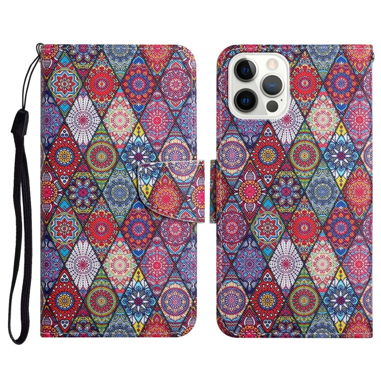 Case – Leather (iPhone 12) #10 For iPhone 12 12 Pro Prismatic Kaleidoscope
