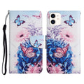 Case – Leather (iPhone 12 mini) #20 For iPhone 12 mini Purple Butterfly