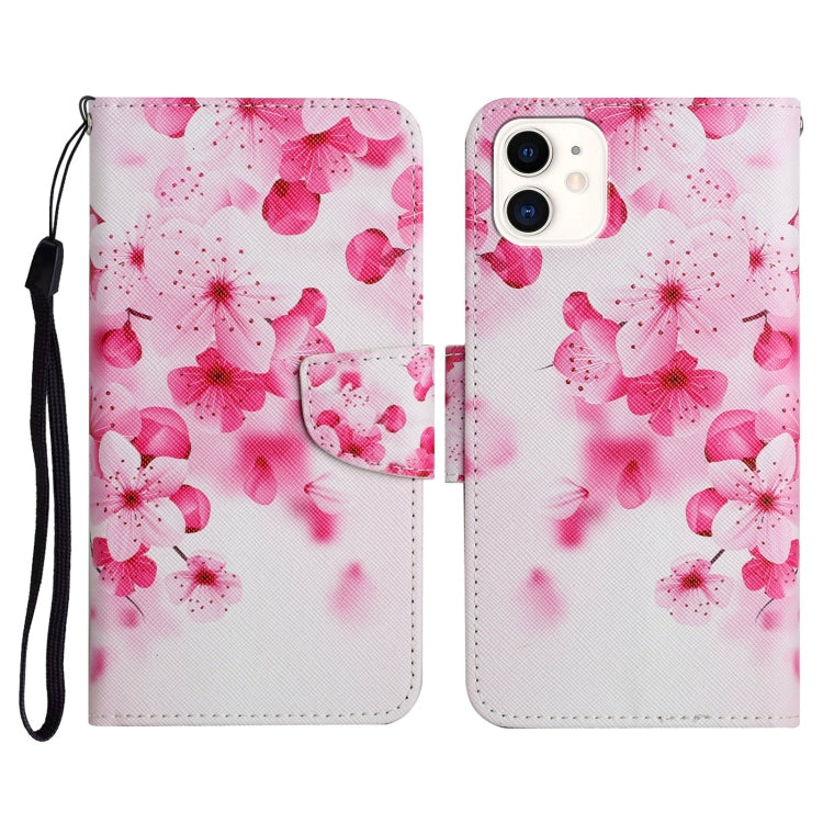 Case – Leather (iPhone 12 mini) #20 For iPhone 12 mini Red Flower