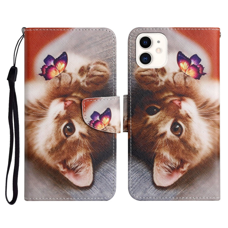 Case – Leather (iPhone 11) #15 For iPhone 11 Butterfly Cat