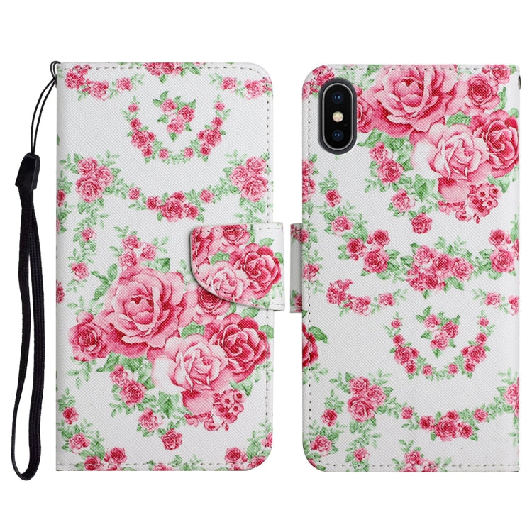 Case – Leather (iPhone XS Max) #5 For iPhone XS Max Rose Flower