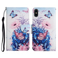 Case – Leather (iPhone X) #7 For iPhone X XS Purple Butterfly
