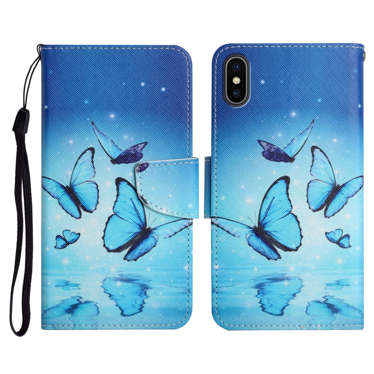 Case – Leather (iPhone X) #7 For iPhone X XS Flying Butterfly