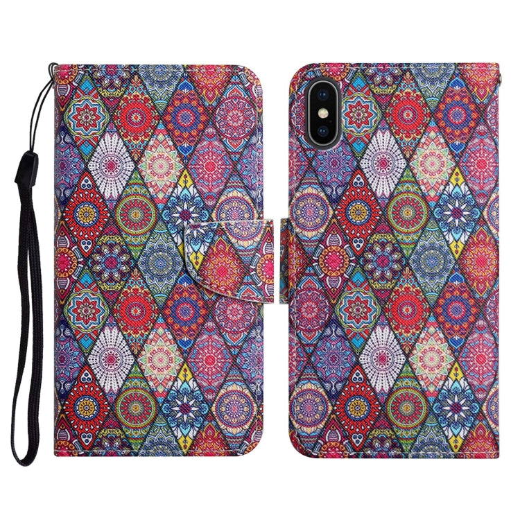 Case – Leather (iPhone X) #7 For iPhone X XS Prismatic Kaleidoscope