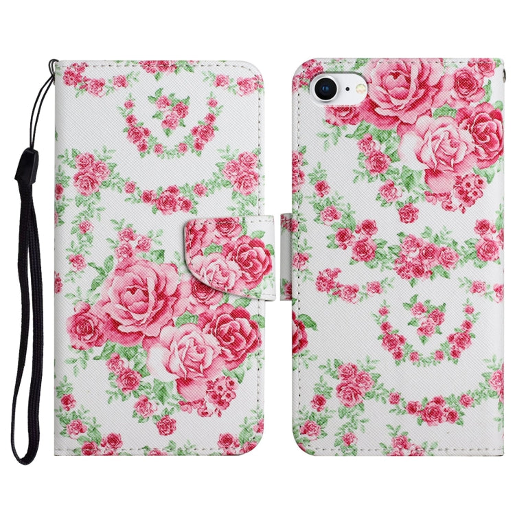 Case – Leather (iPhone SE 2022) #8 For iPhone SE 2022 SE 2020 8 7 Rose Flower