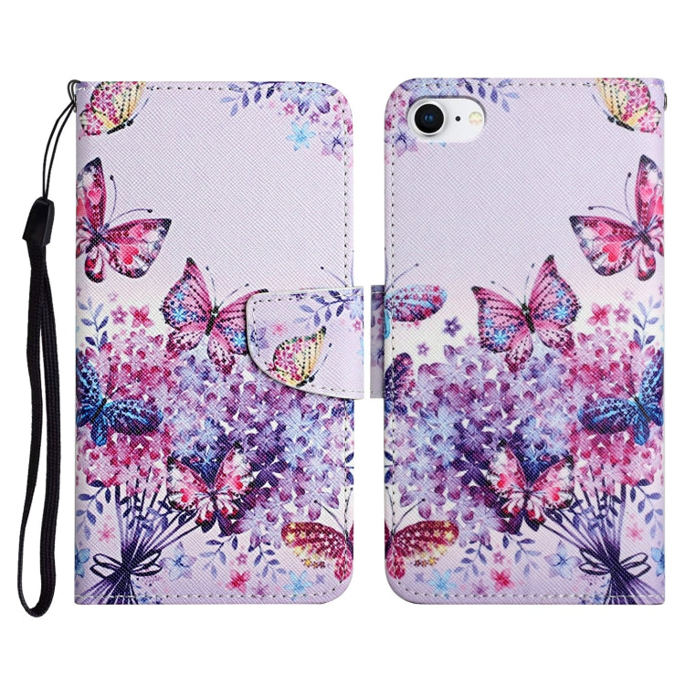 Case – Leather (iPhone SE 2022) #8 For iPhone SE 2022 SE 2020 8 7 Bright Butterfly