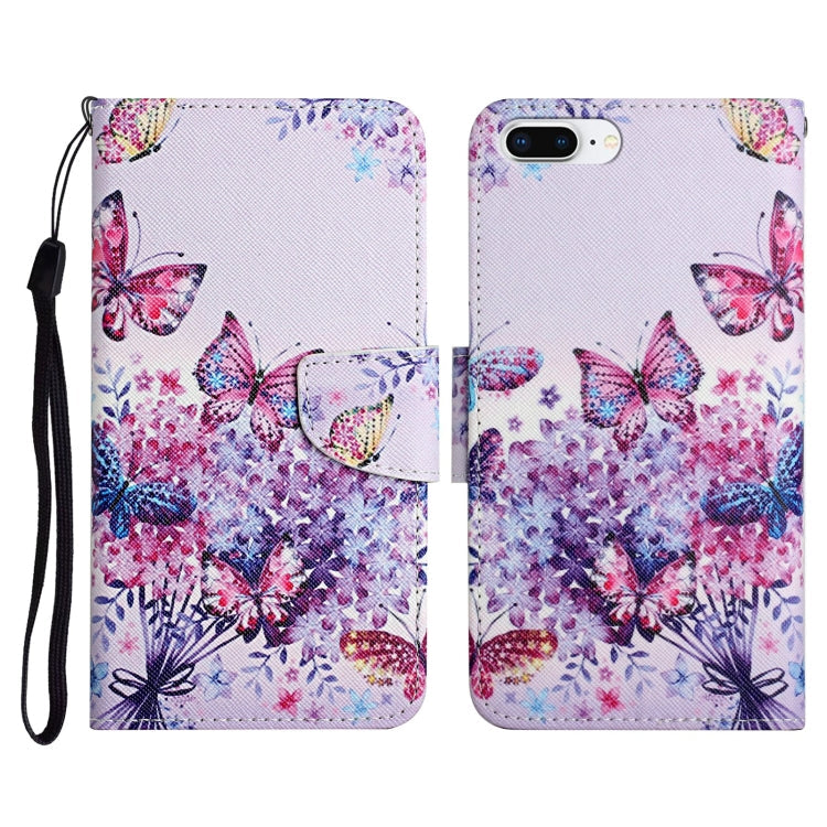 Case – Leather (iPhone 8 Plus) #5 For iPhone 8 Plus & 7 Plus Bright Butterfly