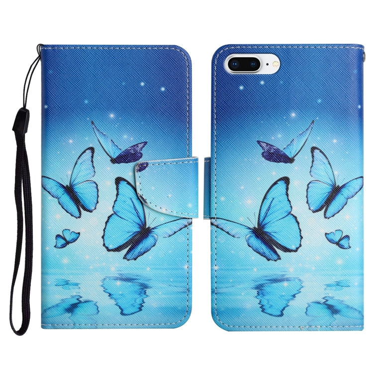 Case – Leather (iPhone 8 Plus) #5 For iPhone 8 Plus & 7 Plus Flying Butterfly
