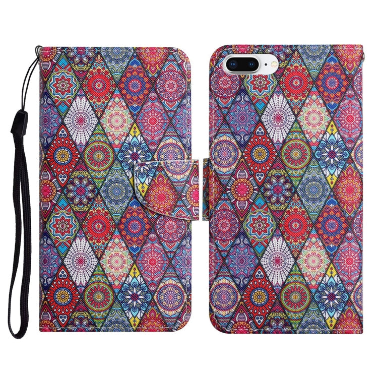 Case – Leather (iPhone 8 Plus) #5 For iPhone 8 Plus & 7 Plus Prismatic Kaleidoscope