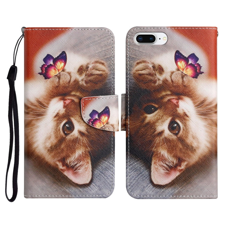 Case – Leather (iPhone 8 Plus) #5 For iPhone 8 Plus & 7 Plus Butterfly Cat