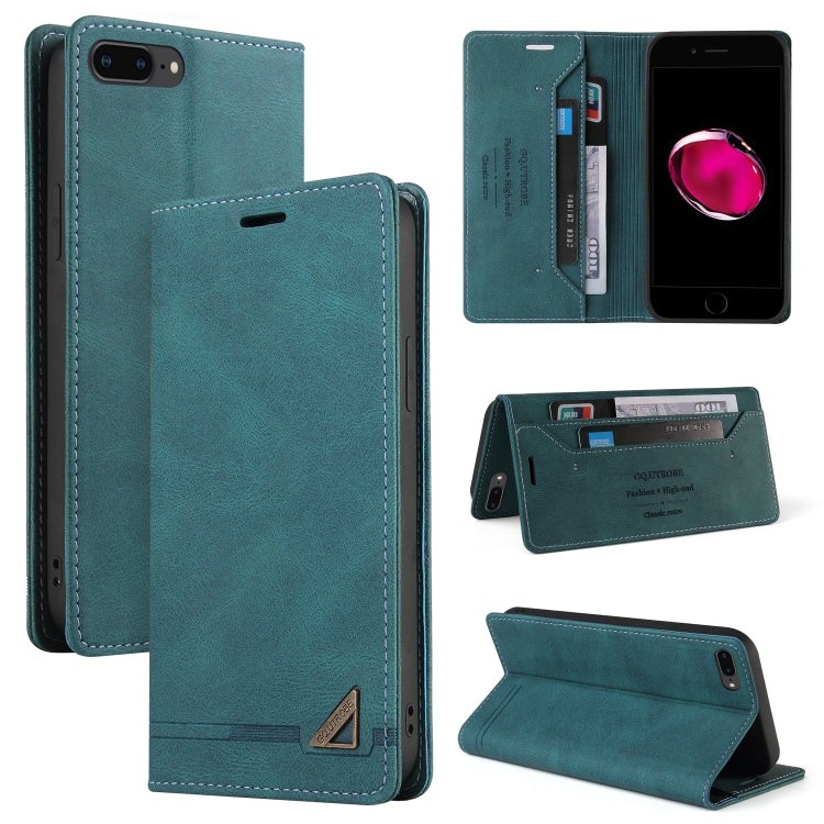 Skin Feel Anti-theft Brush Horizontal Flip Leather Case with Holder & Card Slots & Wallet – Card Slot, Flip, Leather, For iPhone X / XS, For iPhone SE 2022 / SE 2020 / 8 / 7, For iPhone 8 Plus & 7 Plus For iPhone 8 Plus & 7 Plus Blue