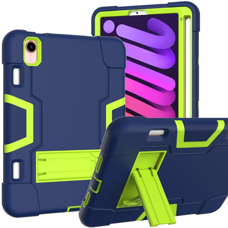 Protective Case – Shockproof, Silicone (iPad mini 2024) #2 For iPad mini 2024 mini 6 Navy Blue Mint Green