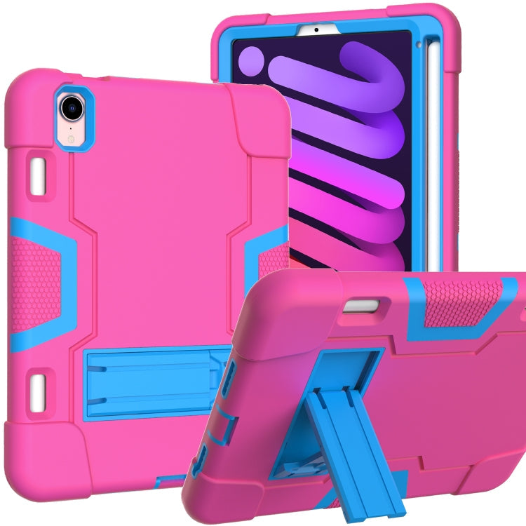 Protective Case – Shockproof, Silicone (iPad mini 2024) #2 For iPad mini 2024 mini 6 Rose Red Blue
